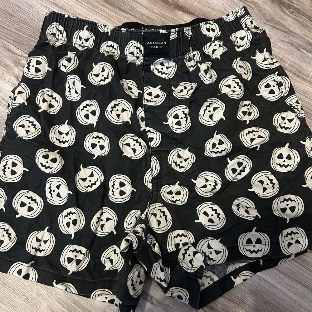 American Eagle Black and White Pumpkin Boxers
